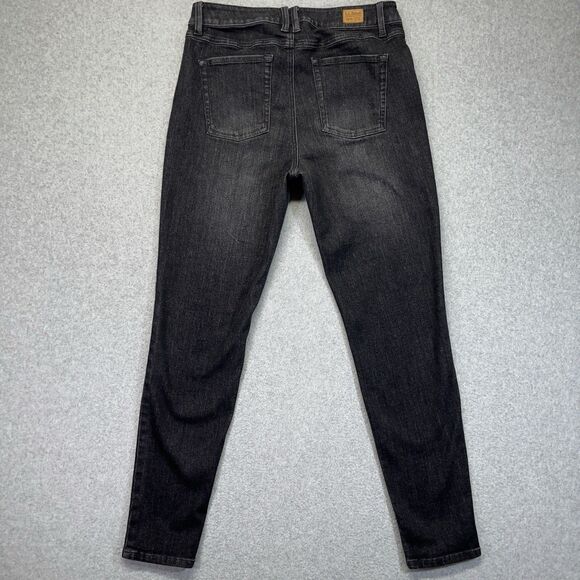 L.L. Bean BeanFlex Jeans Women’s 12R Black Skinny Leg Favorite Fit Denim - Picture 11 of 16